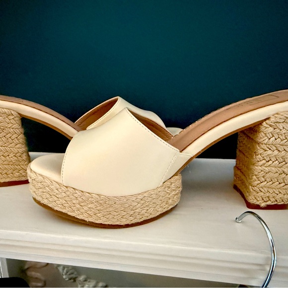 ShuShop Women's Tan Platform Heels 10 - Picture 2 of 5